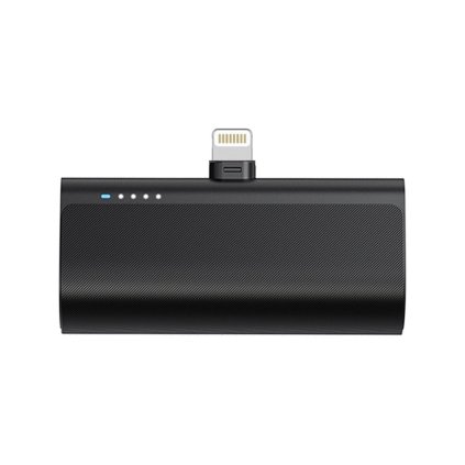 Powerbanka BLUE STAR so zabudovaným Lightning konektorom 5000 mAh, čierna farba (2,1A W0556P)