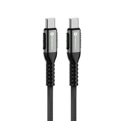 Kábel FORCELL F-ENERGY C263 USB-C na USB-C QC4.0 PD 5A 240W Cafule, 3m  čierny
