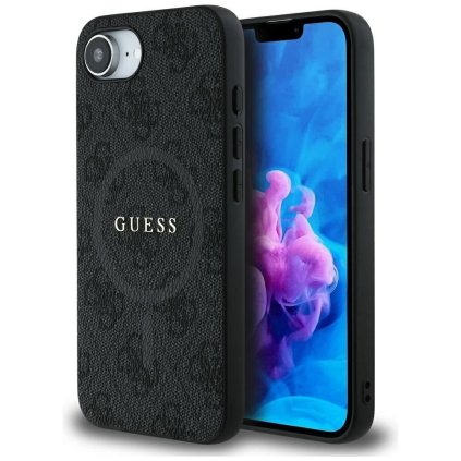GUESS pre IPHONE 16e (SE 4 2025) s MagSafe GUHMPSE4G4GFRK (PU 4G Ring Classic Logo) čierne