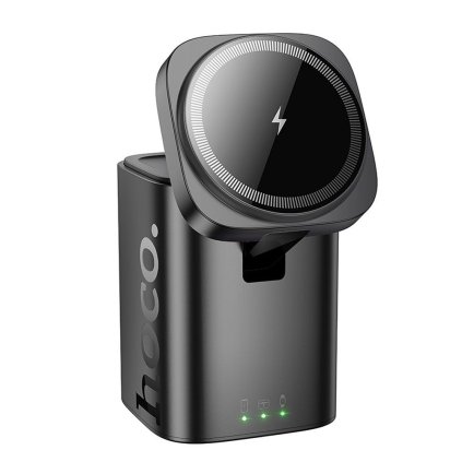 Bezdrôtová nabíjačka HOCO 3v1 kompatibilná s APPLE Watch 15W CQ20 čierna