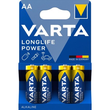 VARTA alkalické batérie R6 (AA) Longlife Power 4 ks