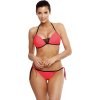 KORÁLOVÉ BIKINY S ČERNÝM LEMOVÁNÍM JANETTE NECTARINE