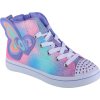 RŮŽOVO-FIALOVÉ KOTNÍKOVÉ TENISKY SKECHERS TWI-LITES 2.0-BUTTERFLY LOVE