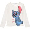 BÍLÉ DÍVČÍ TRIČKO S DLOUHÝM RUKÁVEM DISNEY LILO STITCH
