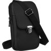 ROVICKY ČERNÁ KOŽENÁ MINI CROSSBODY KABELKA