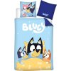 SVĚTLE MODRÉ DĚTSKÉ BAVLNĚNÉ POVLEČENÍ BLUEY