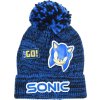 MODRO-ČERNÁ CHLAPECKÁ ČEPICE S BAMBULÍ SONIC THE HEDGEHOG