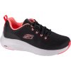 ČERNÉ DÁMSKÉ TENISKY SKECHERS VAPOR FOAM - FRESH TREND S KORÁLOVÝMI DETAILY