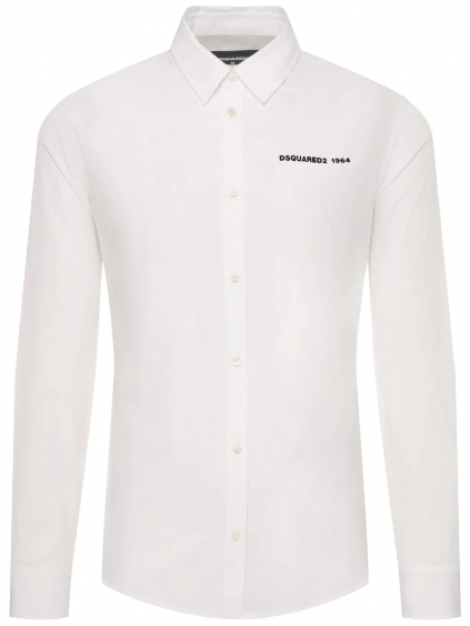 DSQUARED2 Popeline White košela