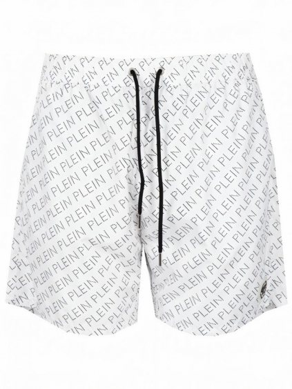 PHILIPP PLEIN Logo White plavky