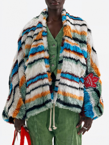 #VDR Shaggy Multicolor kabát