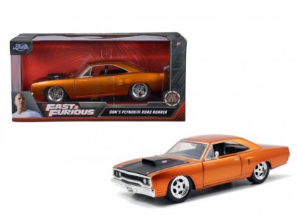 Fast and Furious Doms Playmouth Road Runner 1:24 Nové