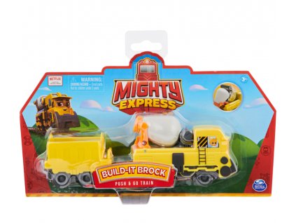 Toys Mighty Express BuildIt Brock Push and Go Train Nové