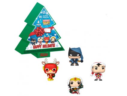 Merch Funko DC Comics Happy Holidays Tree 4pack Nové
