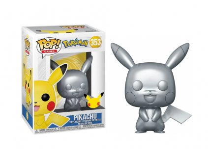 Funko Pop! 353 Pokemon Pikachu Silver Nové