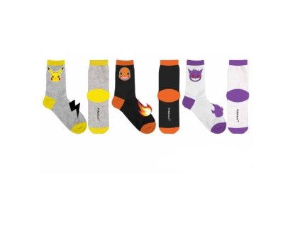 Merch Ponožky Pokémon 3 pack vel 31-34 Nové