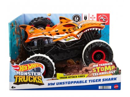 Hot Wheels RC Monster Truck Unstoppable Tiger Shark Nové