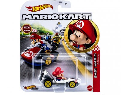 Hot Wheels Mario Kart Baby Mario Nové