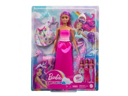 Barbie s pohádkovými oblečky Nové