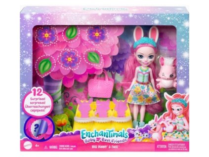 Enchantimals Bree Zajíčková s miminky Nové