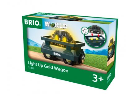 BRIO 33896 Vagon se zlatem svítící Nové