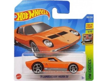 Hot Wheels 71 Lamborghini Miura SV Orange Nové