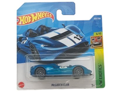Hot Wheels McLaren Elva Blue Nové