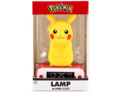 Budík s lampičkou Pokémon Pikachu Nové