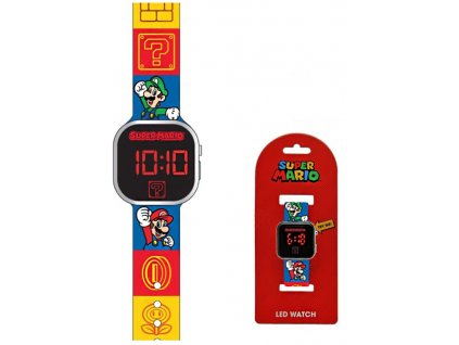 Dětské LED hodinky Super Mario Nové