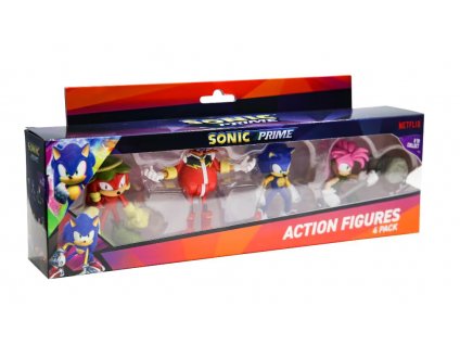 Figurky Ježek Sonic Prime 4ks 7cm Nové