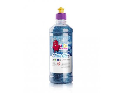 Megaslizoun Lepidlo Modré třpytky 500ml Nové
