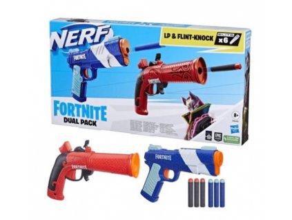 Pistole Nerf Fortnite LP a FlintKnock 2ks Nové