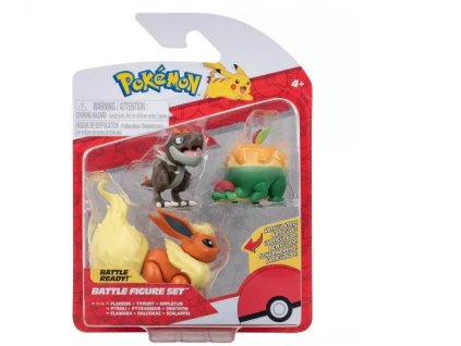 Figurky Pokémon Battle Flareon, Appletun a Tyrunt Nové