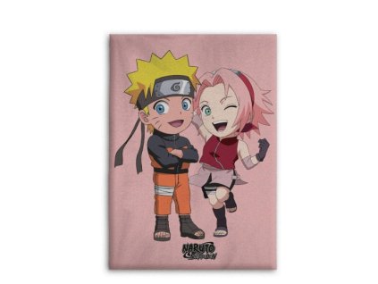 Flísová deka Naruto a Sakura 100x140cm Nové