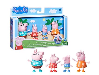 Figurky Prasátko Peppa Dovolená 4ks Nové
