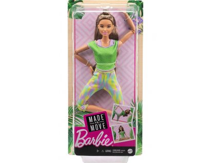 Barbie V pohybu v zeleném topu Nové