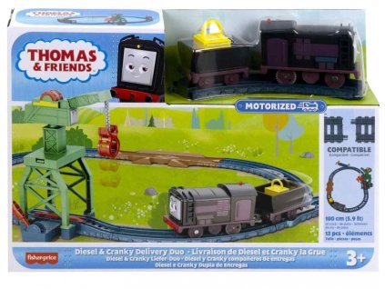 Mašinka Tomáš Vláčkový set motorizovaný Diesel a Cranky Nové