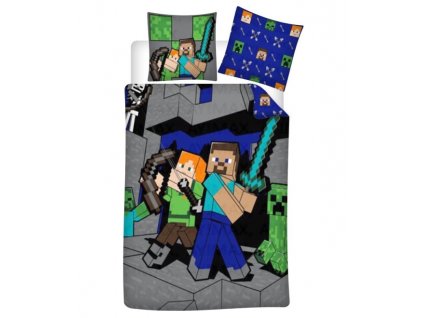 Povlečení Minecraft Steve a Alex Nové