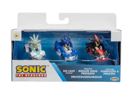 Auta Sonic Die Cast 3ks Nové