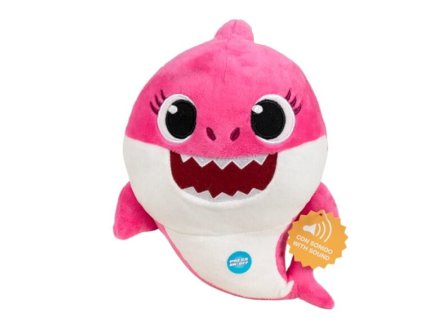 Plyšová hračka Baby Shark růžový se zvukem 26cm Nové
