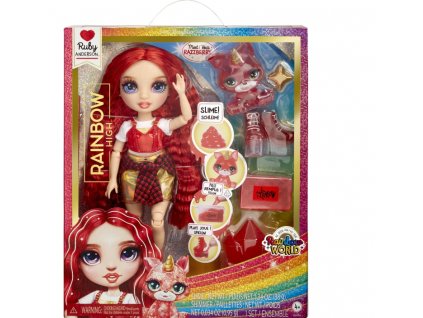Panenka Rainbow High Ruby Anderson a sliz Nové
