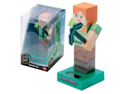 Solární figurka Minecraft Alex Nové