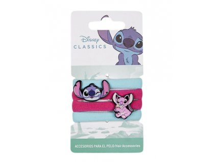Set gumiček do vlasů Disney Stitch vícebarevný 4ks Nové