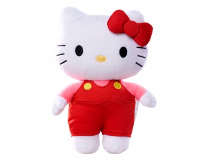 Plyšová hračka Hello Kitty Super Style 20cm v červených kalhotách Nové