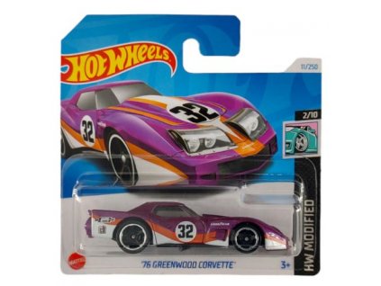 Hot Wheels 76 Greenwood Corvette fialová Nové