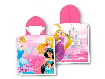 Pončo Disney Princess růžové Nové