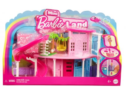 Barbie Mini Barbieland Dům s tobogánem Nové