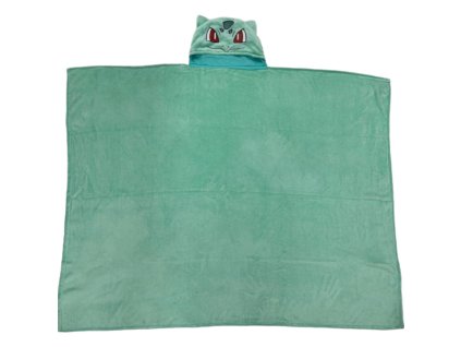 Flísová deka s kapucí Pokémon Bulbasaur Nové