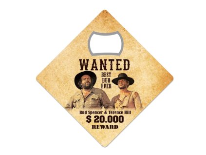 Otvírák s magnetem Bud Spencer aTerence Hill Wanted Nové