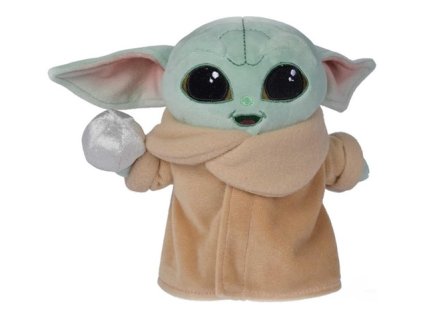 Plyšová hračka Star Wars The Mandalorian Baby Yoda s balonem 17cm Nové